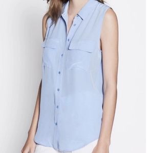 EQUIPMENT Sleeveless Slim Signature silk shirt